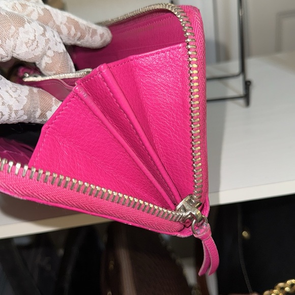 Authentic BALENCIAGA Papier Continental Leather Zip Around Long Wallet - Picture 11 of 16